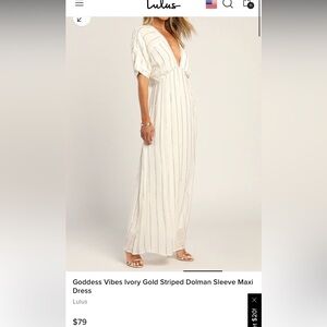 Beautiful vacation dress Lulus! Size M